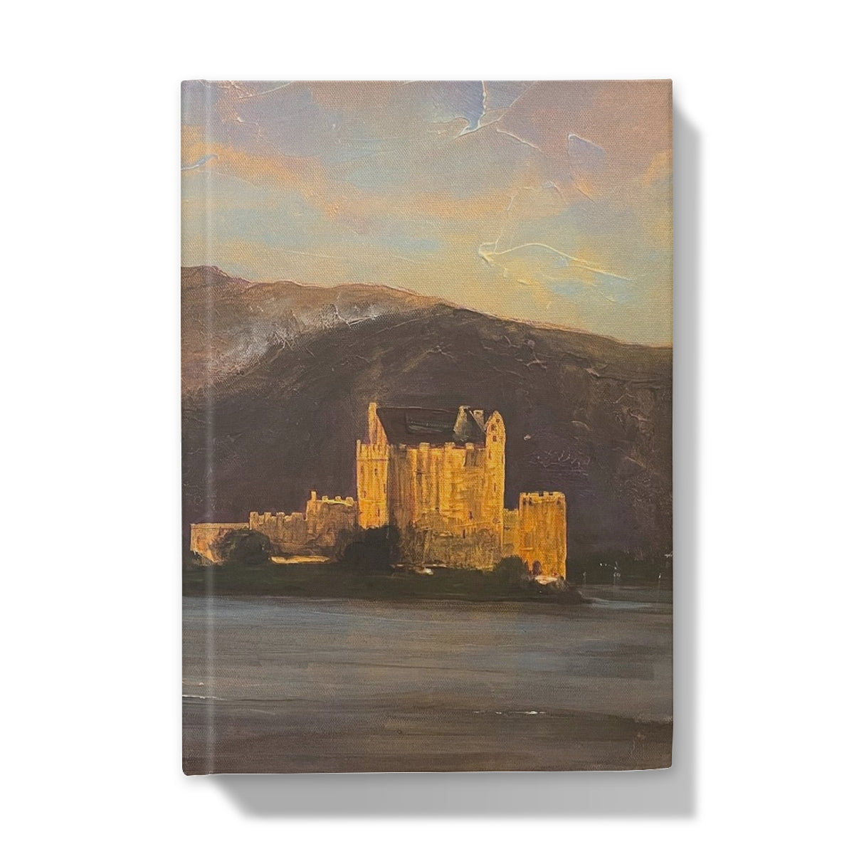 Eilean Donan Castle Art Gifts Hardback Journal-Journals & Notebooks-Historic & Iconic Scotland Art Gallery-A4-Plain-Paintings, Prints, Homeware, Art Gifts From Scotland By Scottish Artist Kevin Hunter
