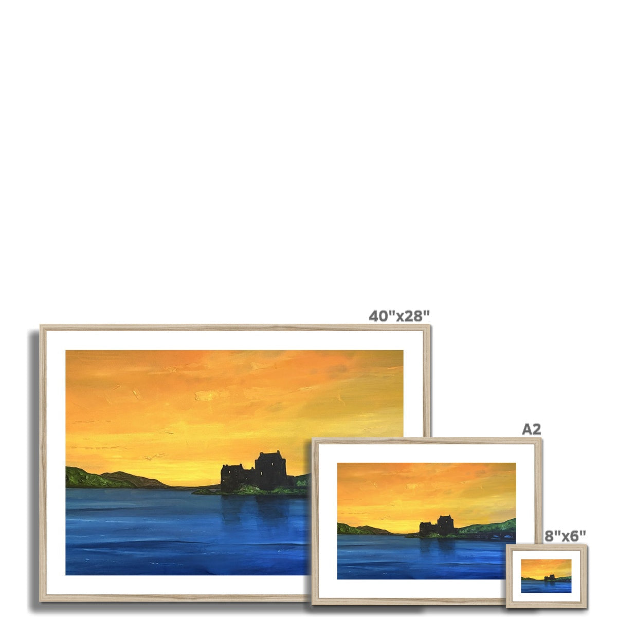 Eilean Donan Castle Dusk Art Prints - Historic & Iconic Gallery Scotland - Free Shipping Worldwide