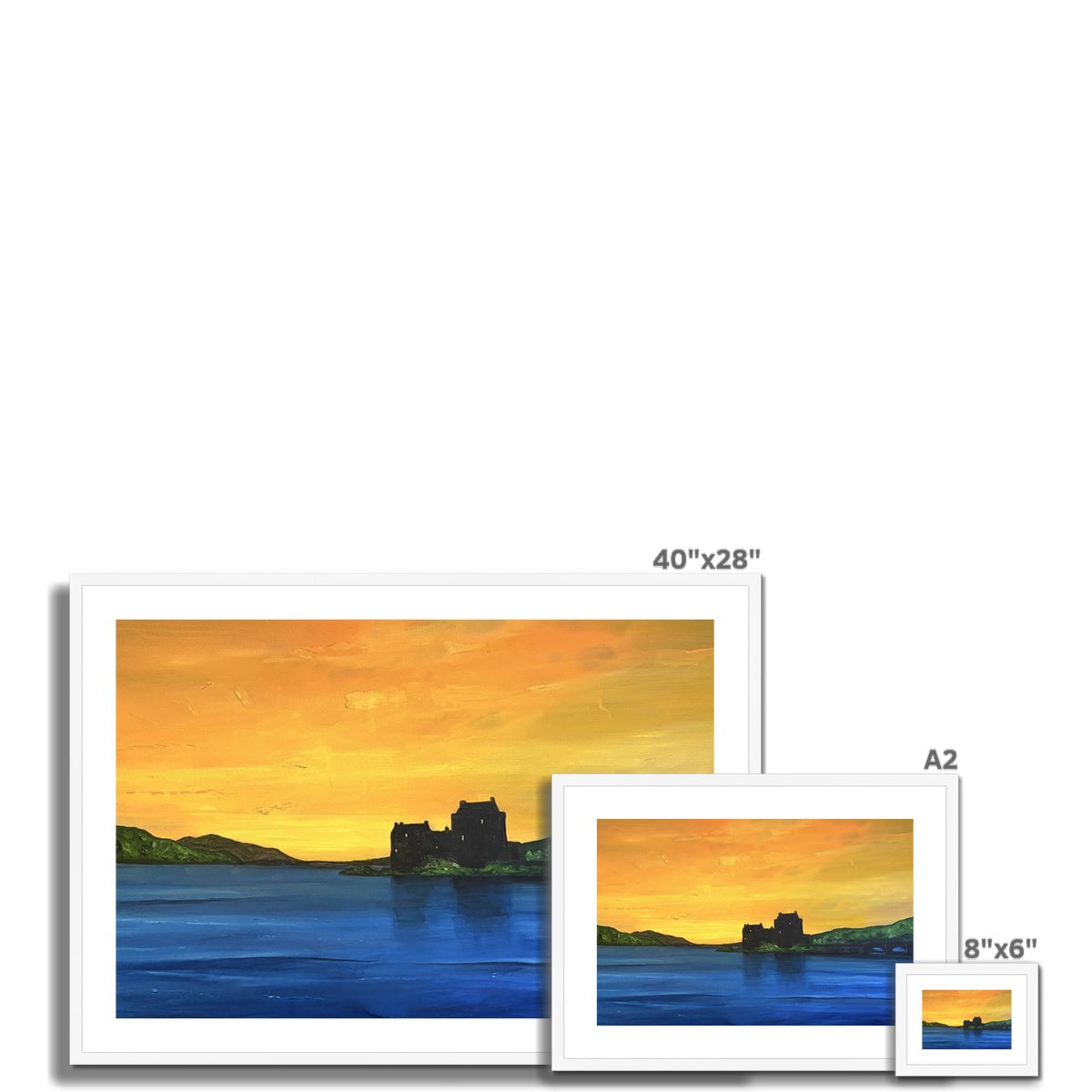 Eilean Donan Castle Dusk Art Prints - Historic & Iconic Gallery Scotland - Free Shipping Worldwide