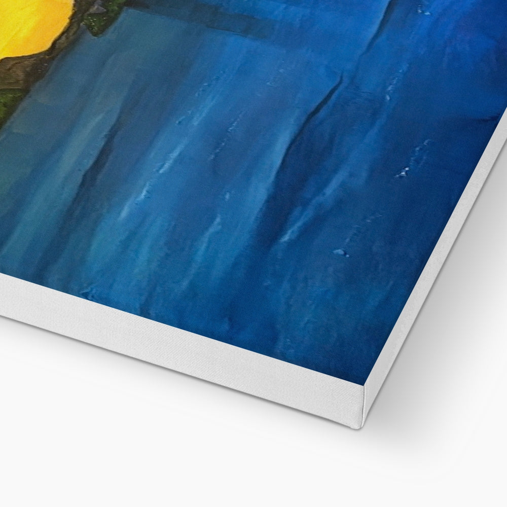 Eilean Donan Castle Dusk Canvas Prints - Historic & Iconic Art Gallery Scotland - Free Shipping Worldwide