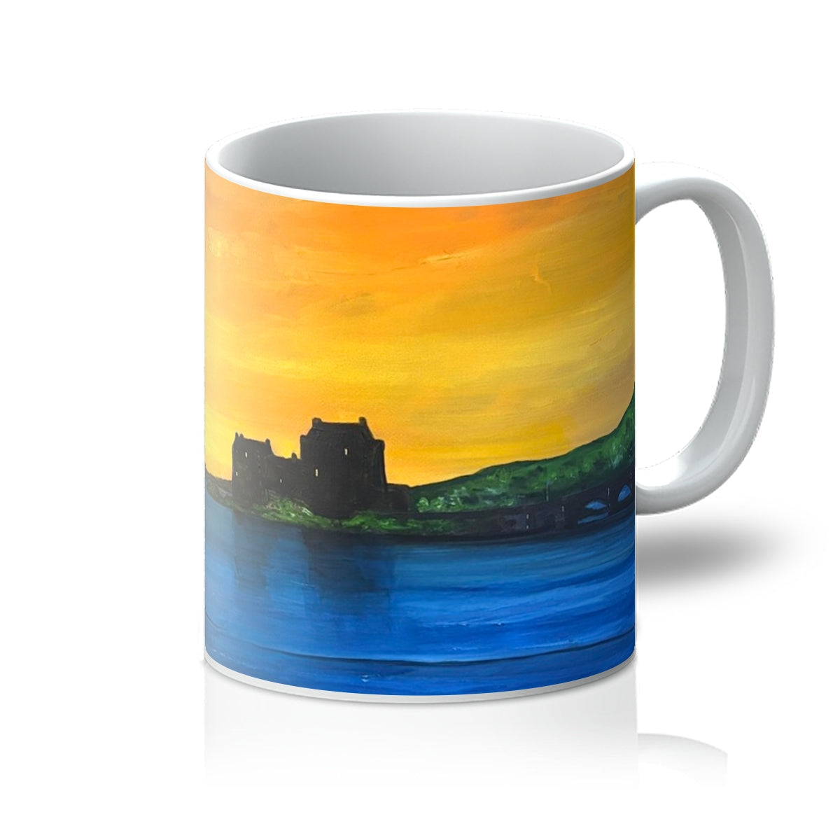 Eilean Donan Castle Dusk Mug - Historic & Iconic Art Gallery Scotland - Free Shipping Worldwide