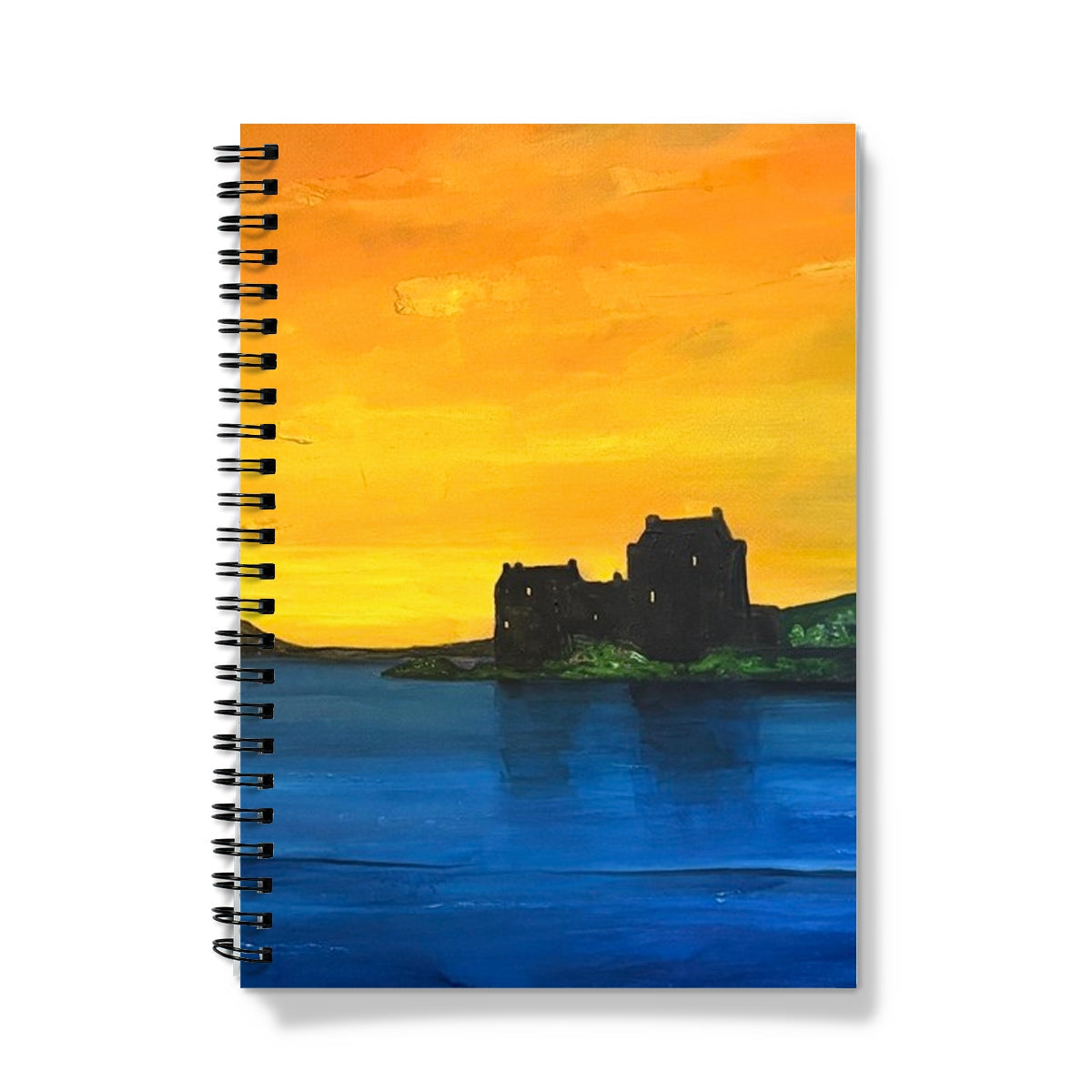 Eilean Donan Castle Dusk Notebook - Historic & Iconic Art Gallery Scotland - Free Shipping Worldwide