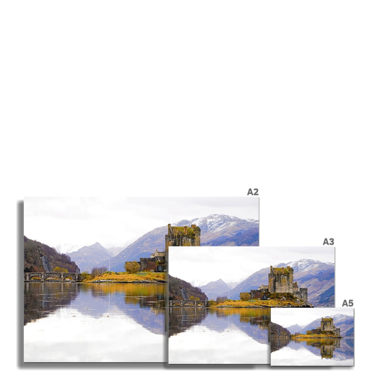 Eilean Donan Castle fine art print with reflection in calm waters