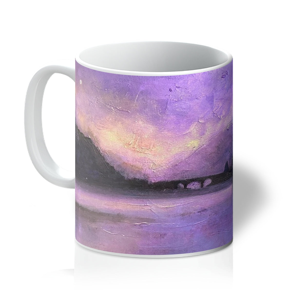 Eilean Donan Castle Moonset Art Gifts Ceramic Mug from my Historic & Iconic Scotland Art Gallery Art Gallery Collection