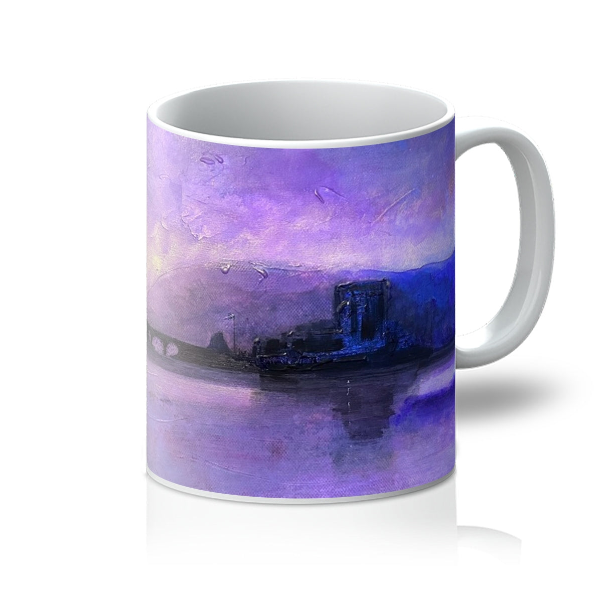 Eilean Donan Castle Moonset Art Gifts Ceramic Mug from my Historic & Iconic Scotland Art Gallery Art Gallery Collection