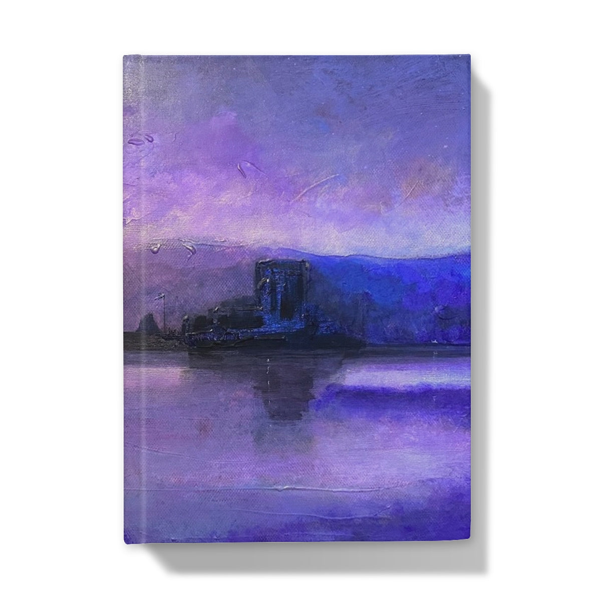 Eilean Donan Castle Moonset Art Gifts Hardback Journal-Journals & Notebooks-Historic & Iconic Scotland Art Gallery-5"x7"-Lined-Paintings, Prints, Homeware, Art Gifts From Scotland By Scottish Artist Kevin Hunter