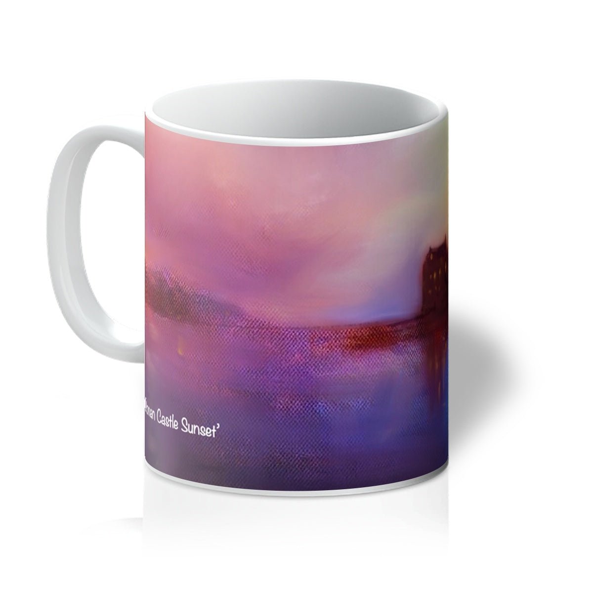 Eilean Donan Castle Sunset Art Gifts Ceramic Mug from my Historic & Iconic Scotland Art Gallery Art Gallery Collection