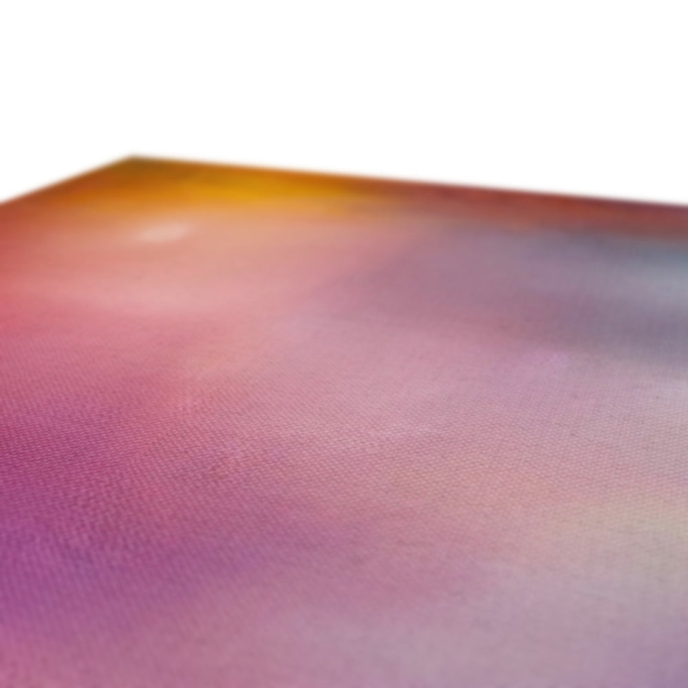 A textured, iridescent surface with a gradient of warm and cool tones.