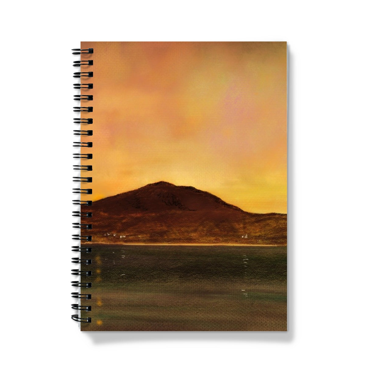 Eriskay Dusk Art Gifts Notebook-Journals & Notebooks-Hebridean Islands Art Gallery-A5-Lined-Paintings, Prints, Homeware, Art Gifts From Scotland By Scottish Artist Kevin Hunter