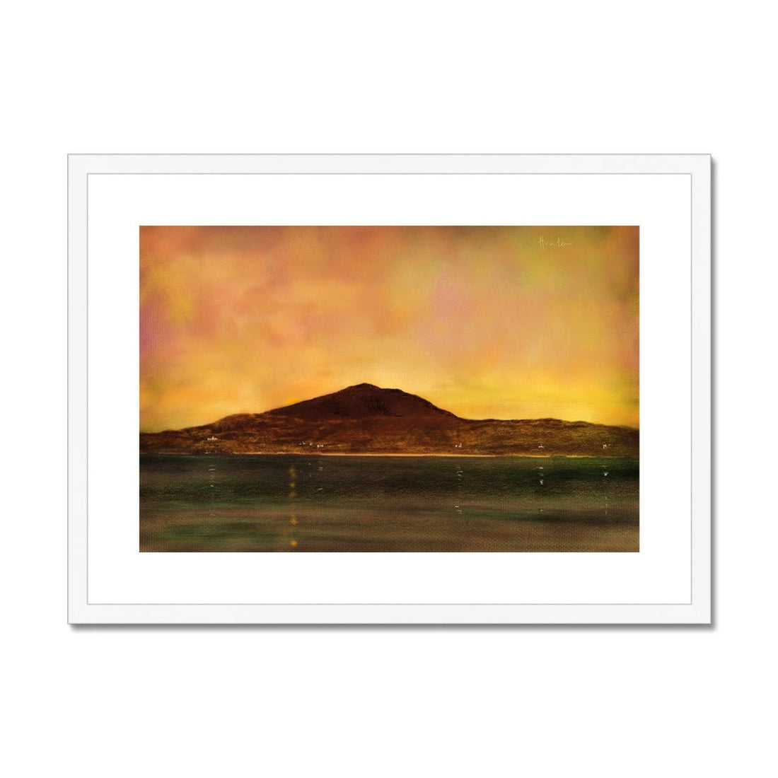 Eriskay Dusk Painting | Framed &amp; Mounted Prints From Scotland