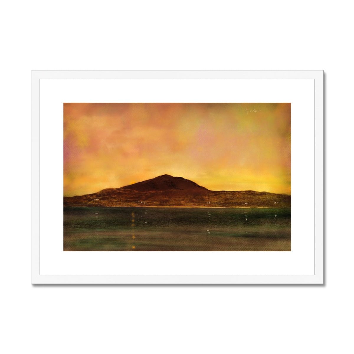 Eriskay Dusk Painting | Framed &amp; Mounted Prints From Scotland