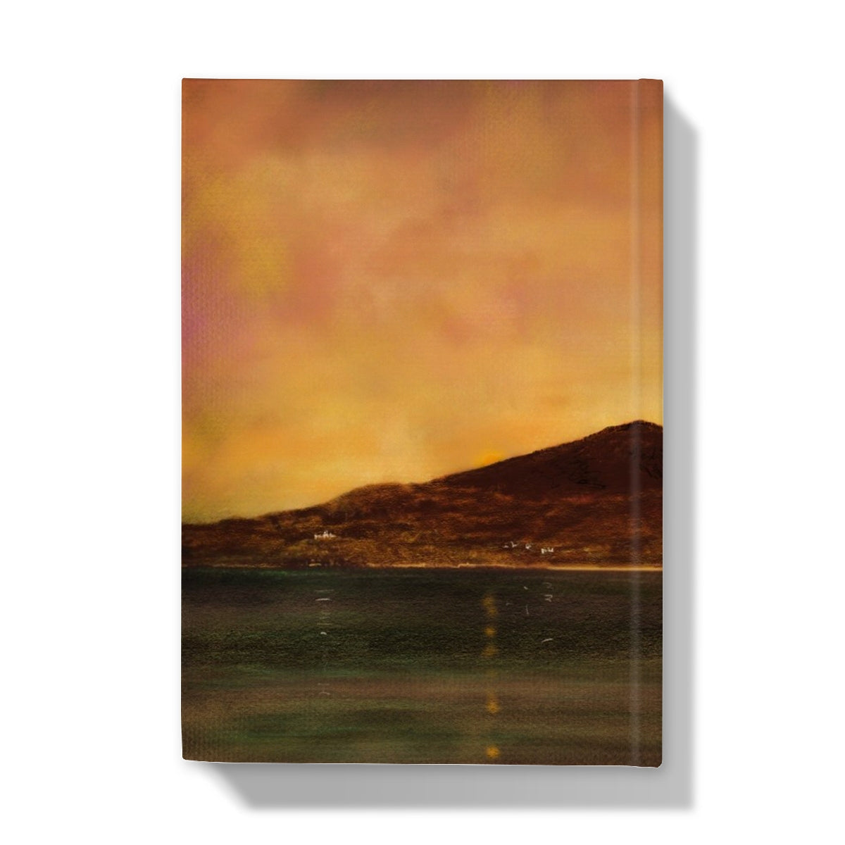 Eriskay Dusk Hardback Journal with sunset mountain cover