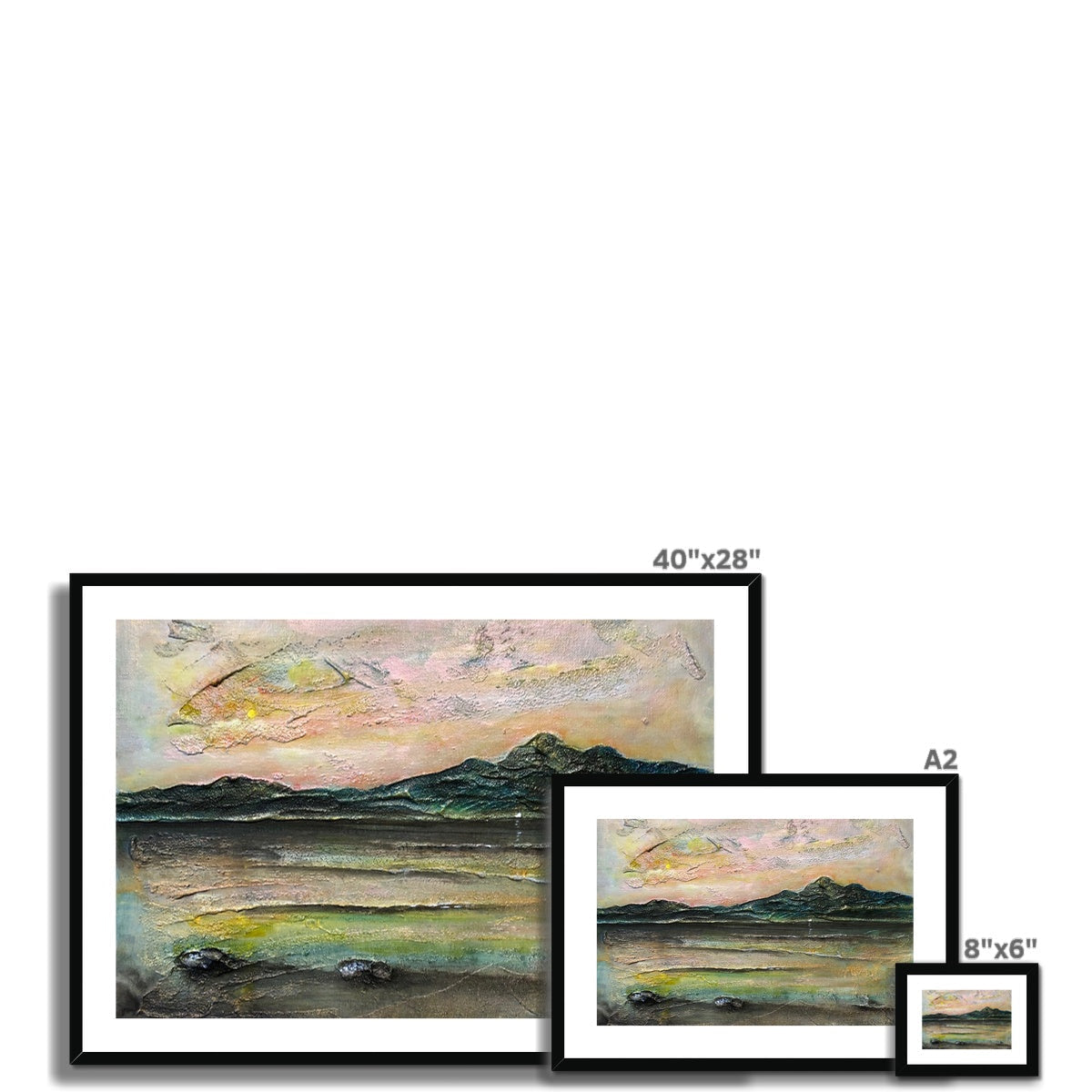 Ethereal Loch Na Dal Skye abstract landscape art print