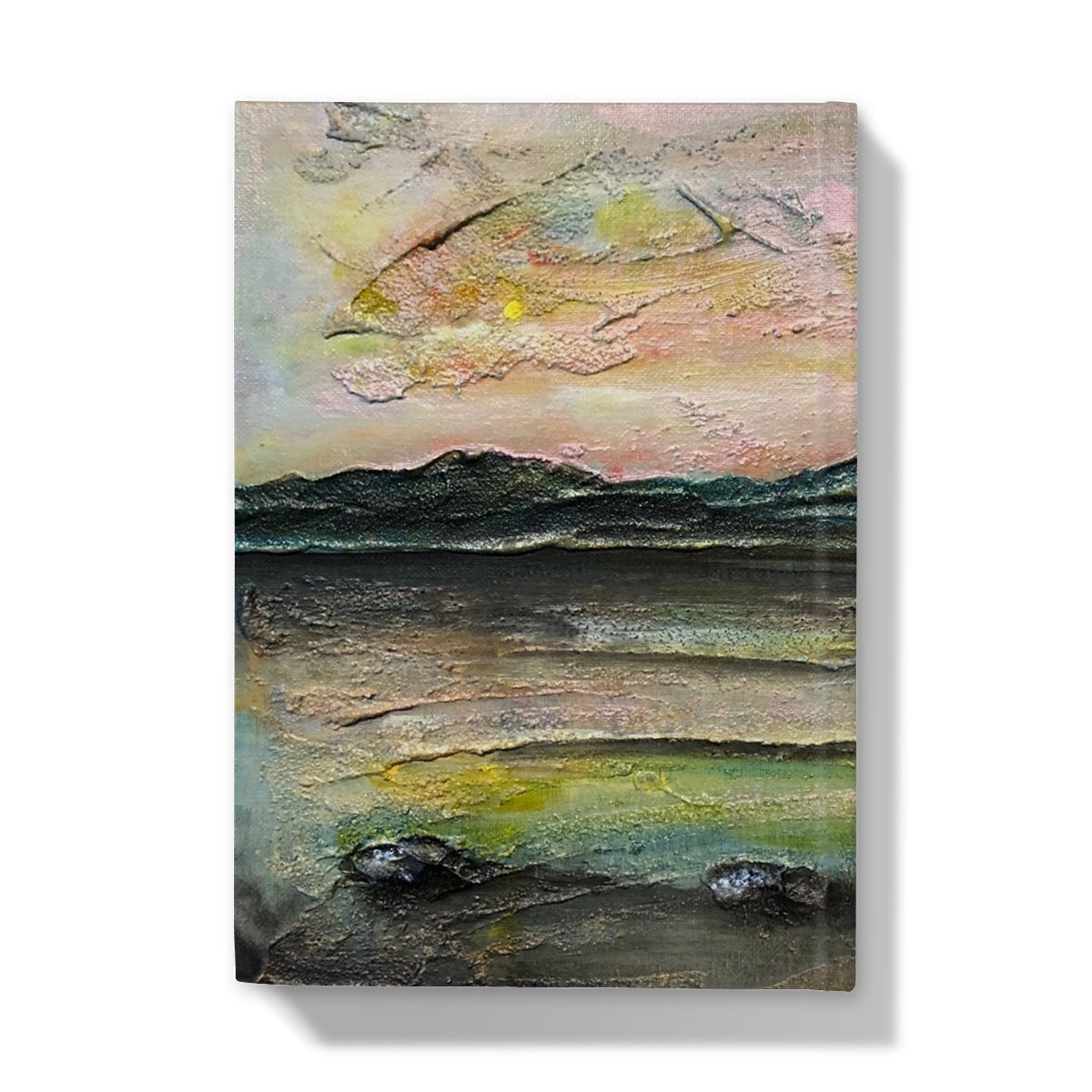 Serene coastal painting on Ethereal Loch Na Dal Skye journal