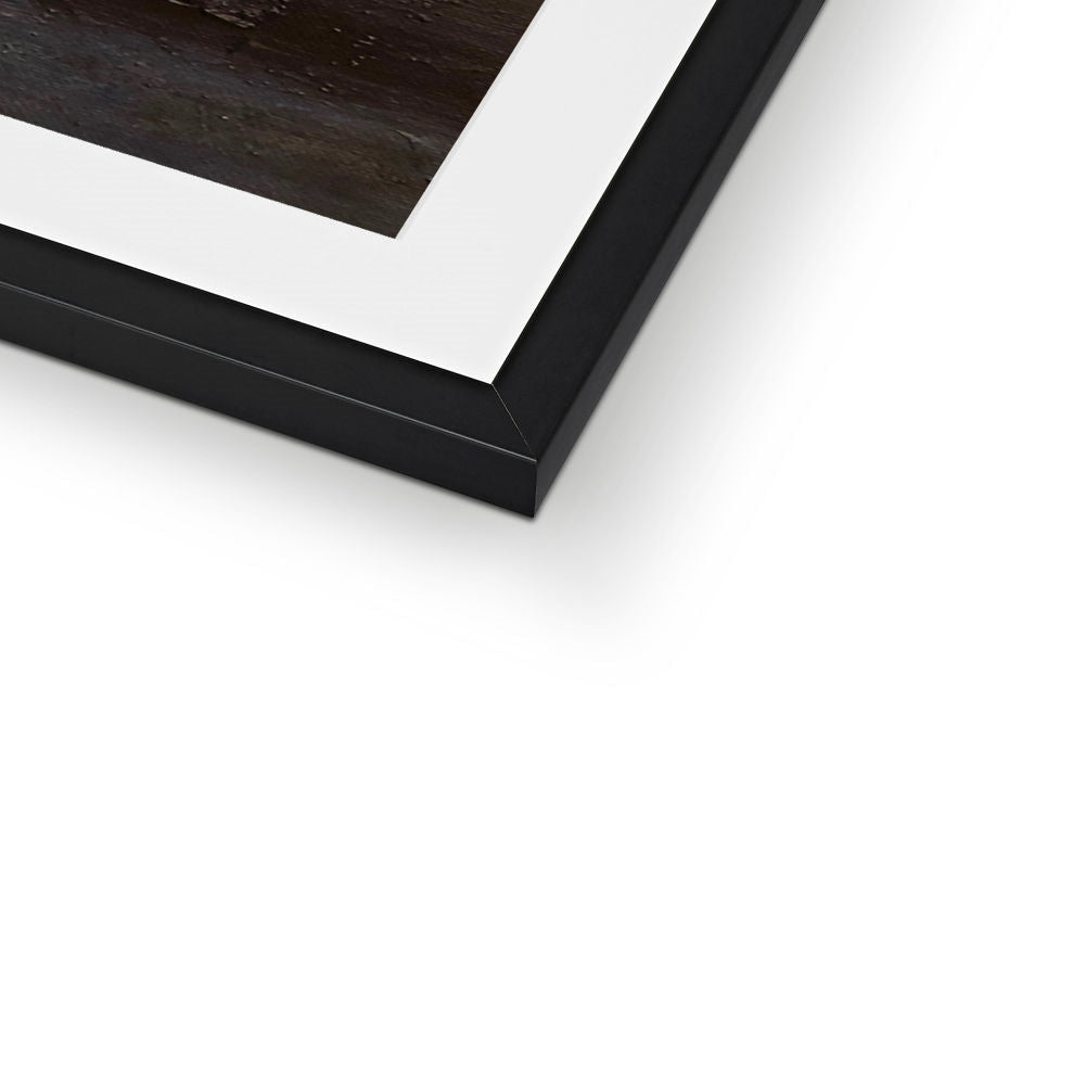 Black matte frame with white mat for An Ethereal Ring of Brodgar art print