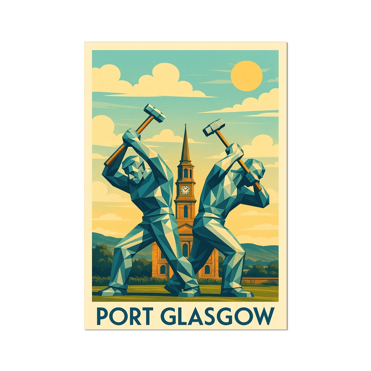 Schiffsbauer von Port Glasgow Fine Art Print