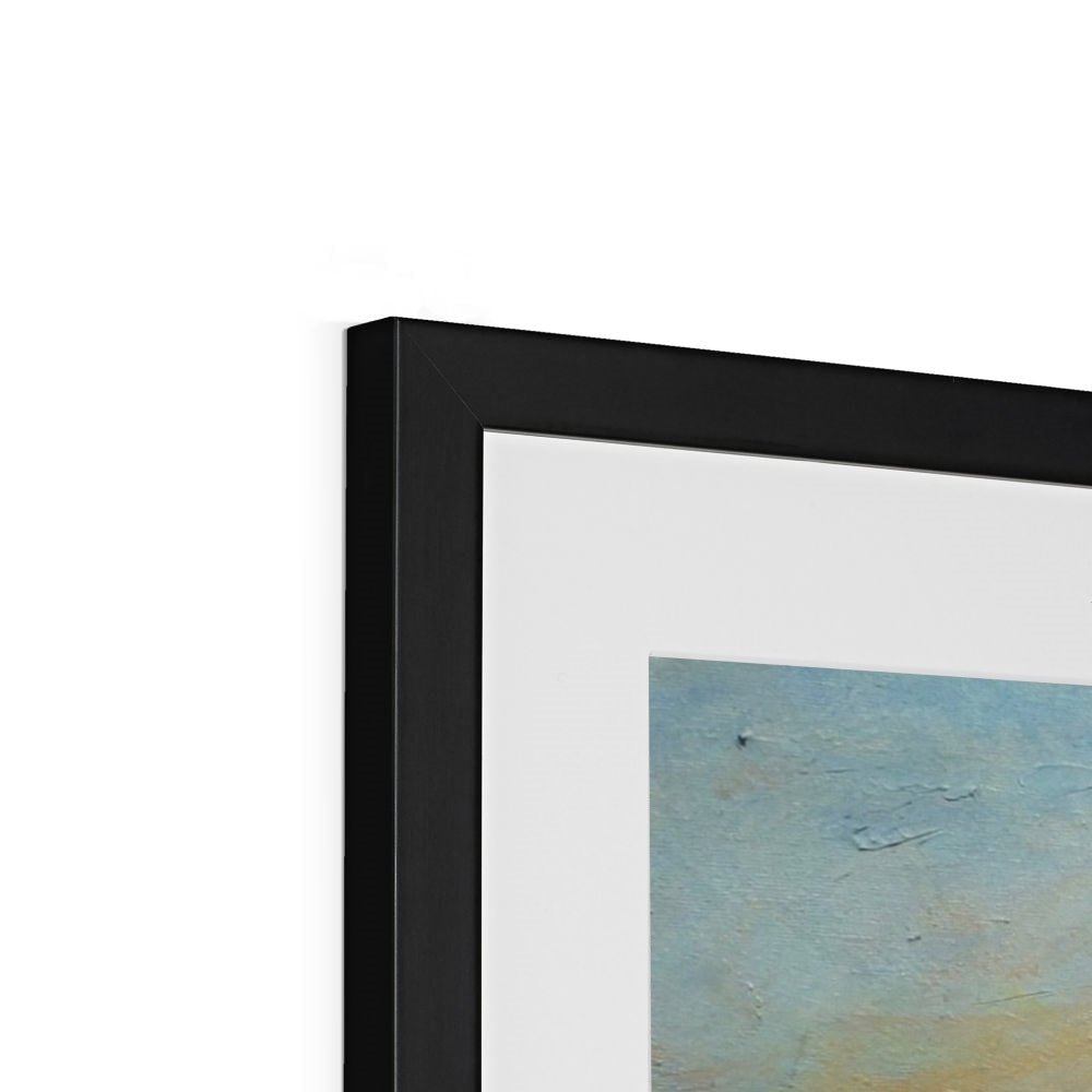 Black matte frame with Fairy Pools Skye Dawn abstract art print