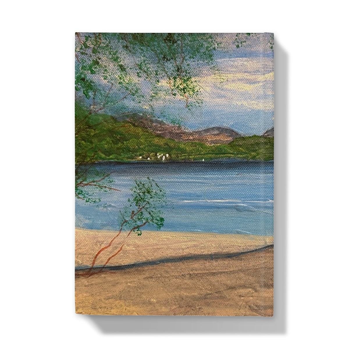Firkin Point Loch Lomond journal with beach canvas print