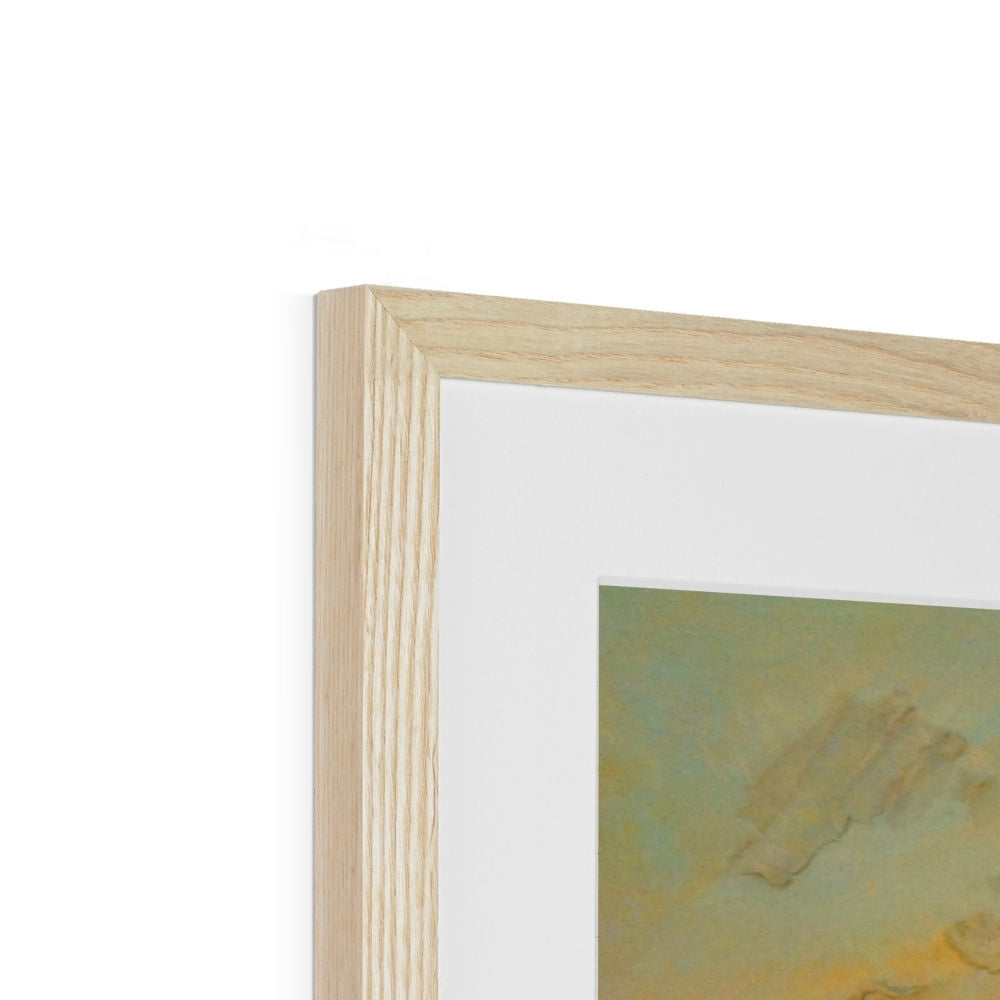 Light-colored wooden frame with subtle vertical groove for Flanders Fields Art Prints