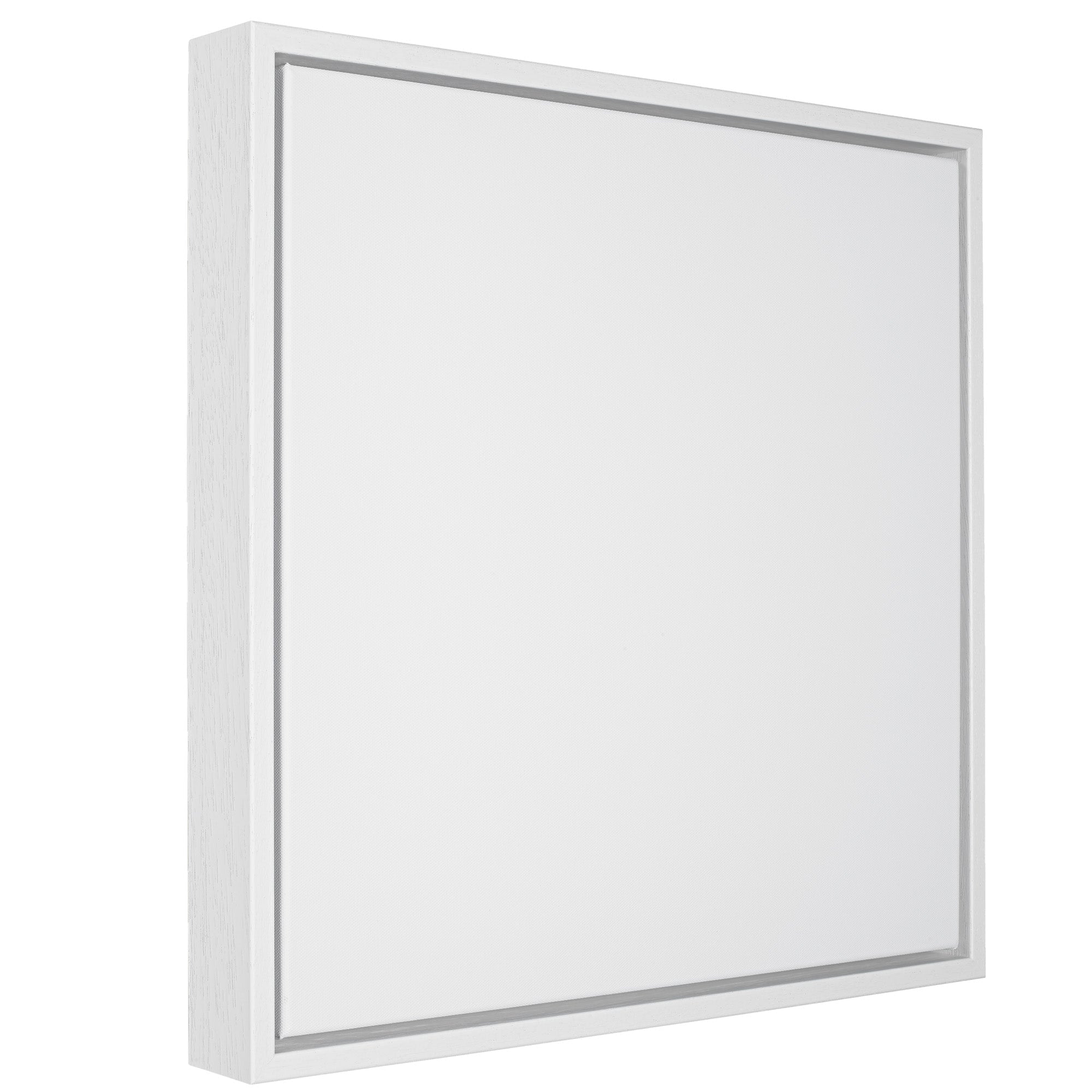 White square mirror with silver frame and handle from Floating Frames