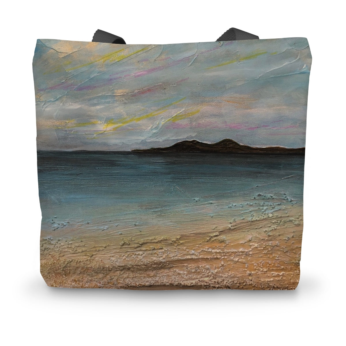 Garrynamonie Beach South Uist Art Gifts Canvas Tote Bag-Bags-Hebridean Islands Art Gallery-14"x18.5"-Paintings, Prints, Homeware, Art Gifts From Scotland By Scottish Artist Kevin Hunter