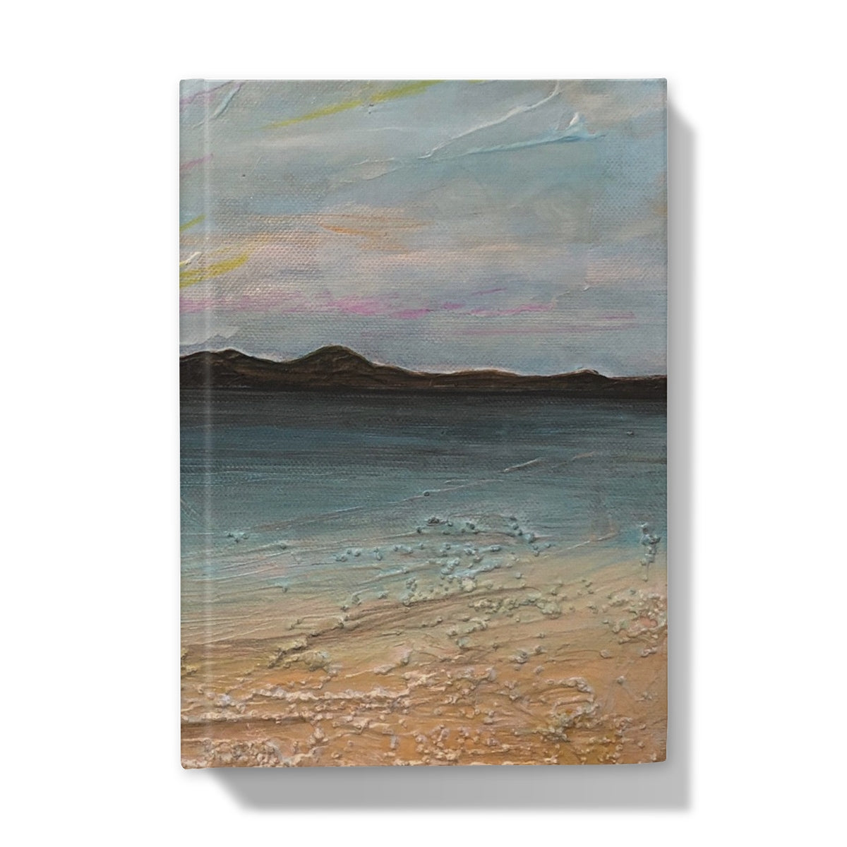 Garrynamonie Beach South Uist Art Gifts Hardback Journal-Journals & Notebooks-Hebridean Islands Art Gallery-A5-Lined-Paintings, Prints, Homeware, Art Gifts From Scotland By Scottish Artist Kevin Hunter