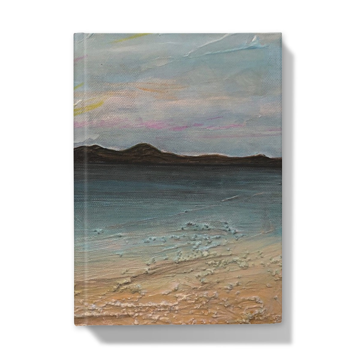 Garrynamonie Beach South Uist Art Gifts Hardback Journal-Journals & Notebooks-Hebridean Islands Art Gallery-5"x7"-Plain-Paintings, Prints, Homeware, Art Gifts From Scotland By Scottish Artist Kevin Hunter