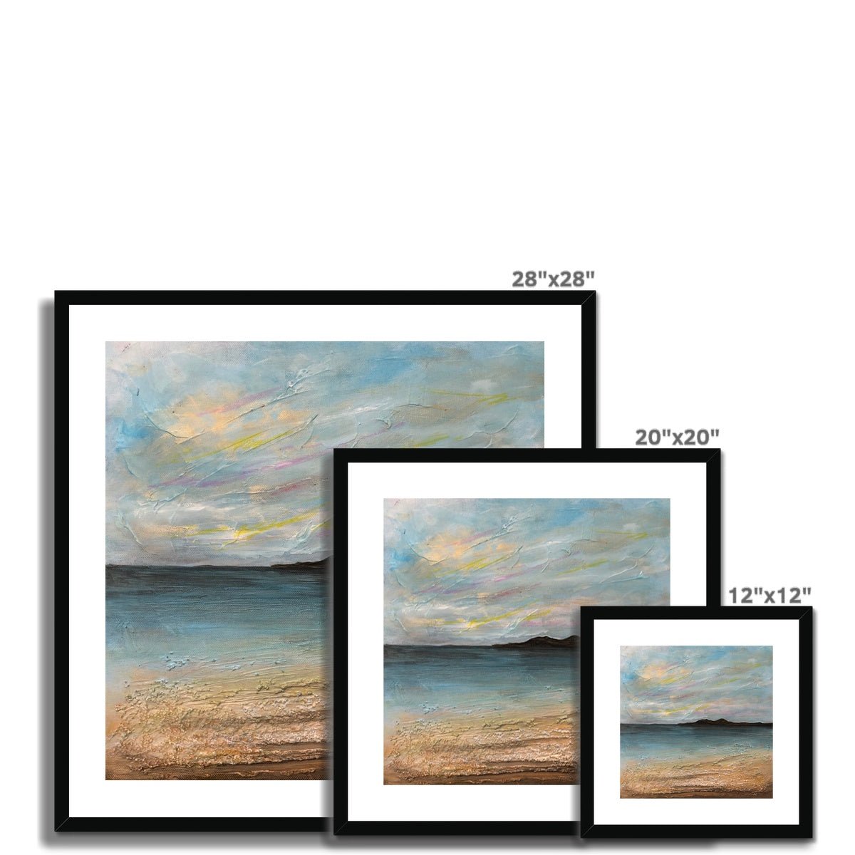 Garrynamonie Beach South Uist Painting | Framed &amp; Mounted Prints From Scotland