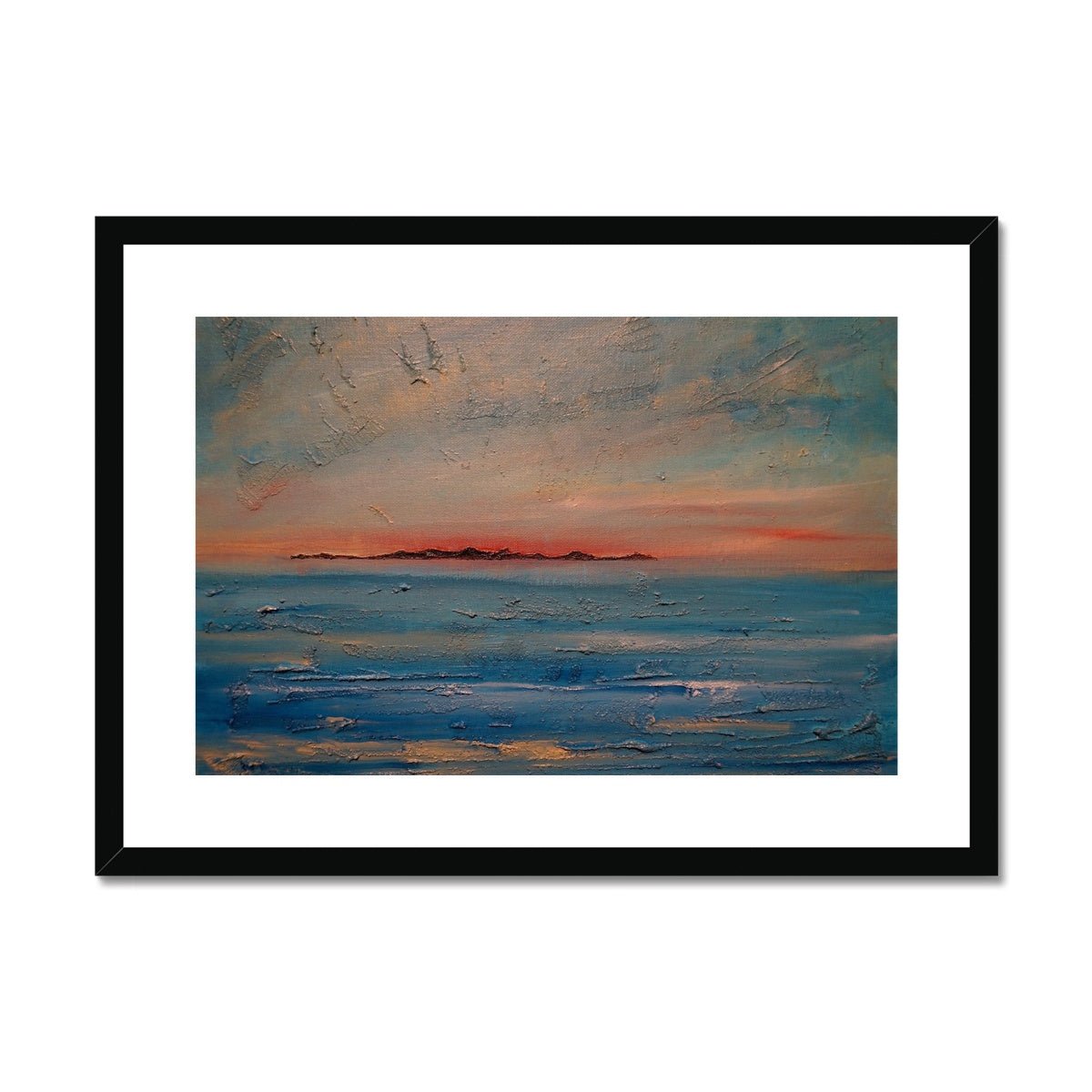 Gigha Sunset Painting | Framed & Mounted Prints From Scotland