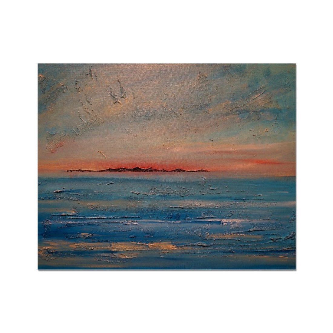 Gigha Sunset Painting | Artist Proof Collector Print | Paintings from Scotland by Scottish Artist Hunter