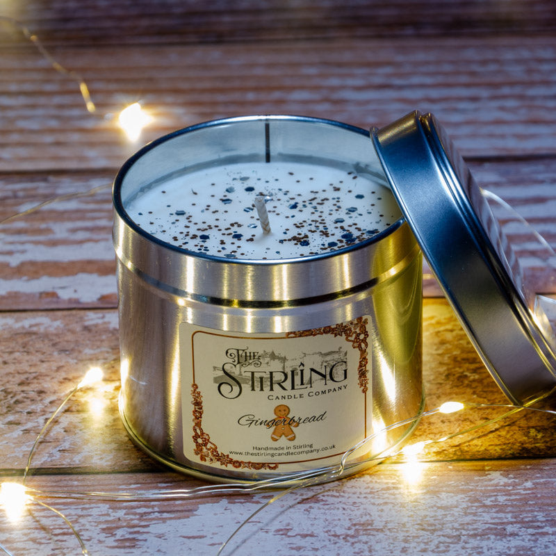 Gingerbread travel tin candle by Stirling Candle Company