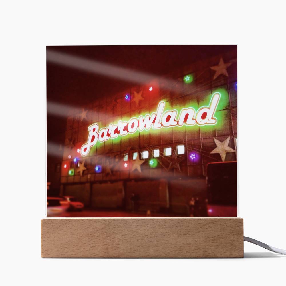 Glasgow Barrowlands illuminated Neon Acrylic Art Plaque