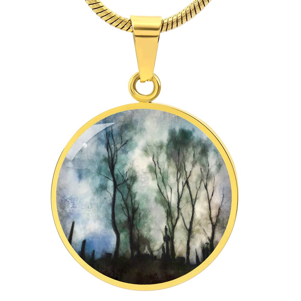 Glasgow Necropolis Moonlight | Scottish Art Jewellery | Luxury Necklace