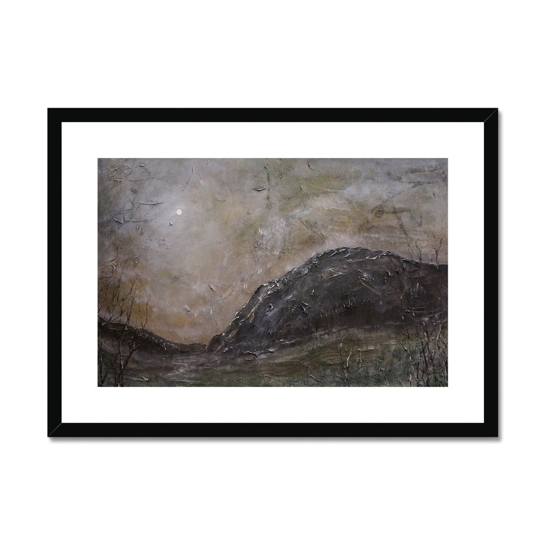 Glen Nevis Moonlight Painting | Framed &amp; Mounted Prints From Scotland