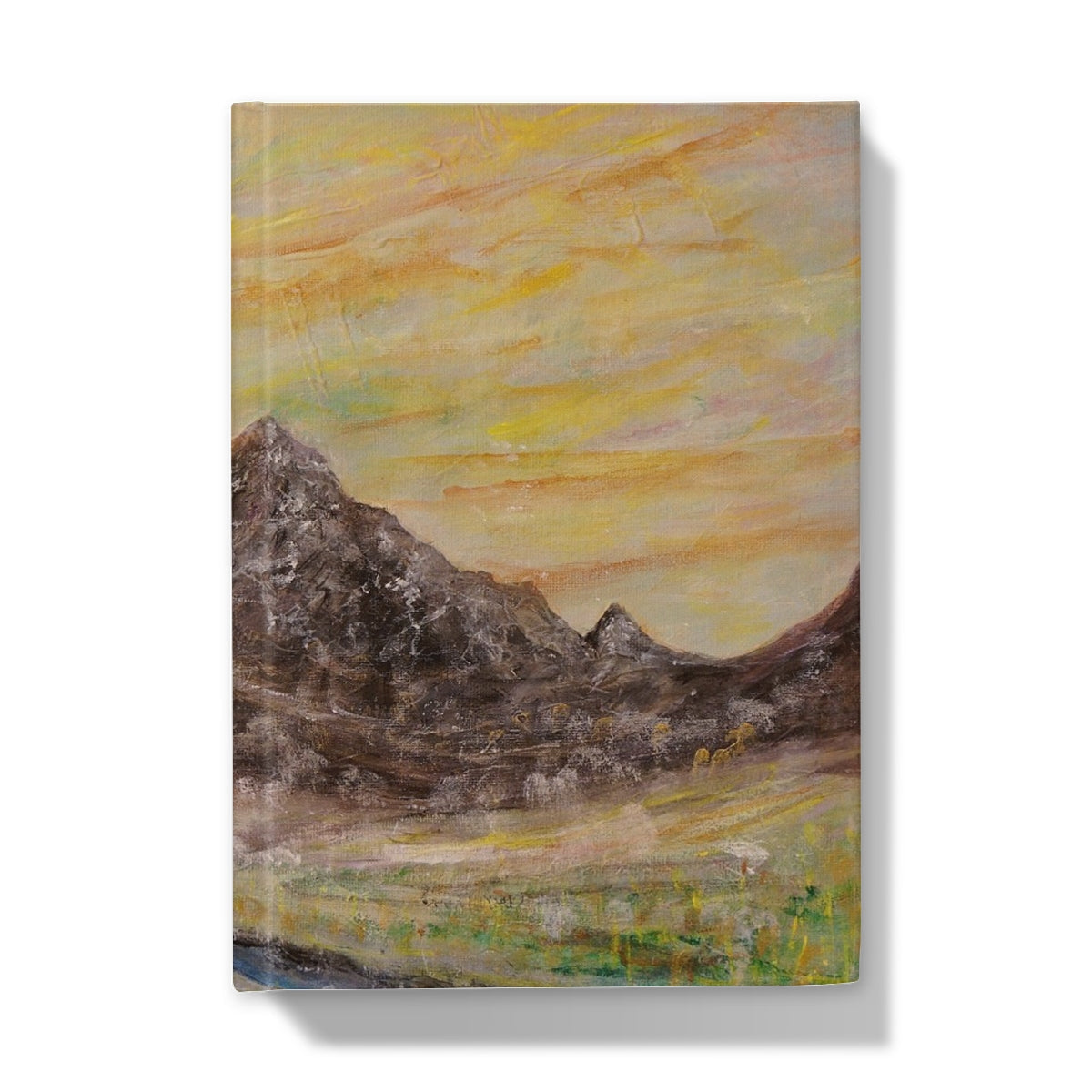 Glen Rosa Arran Hardback Journal with painted mountain landscape