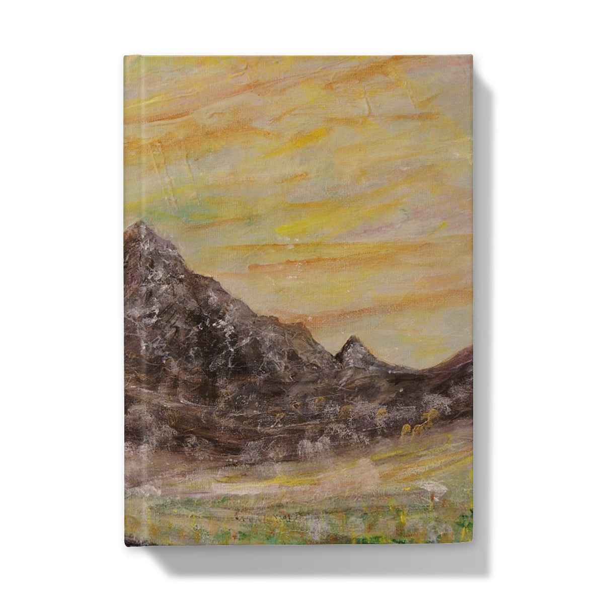 Glen Rosa Arran hardback journal with textured mountain landscape