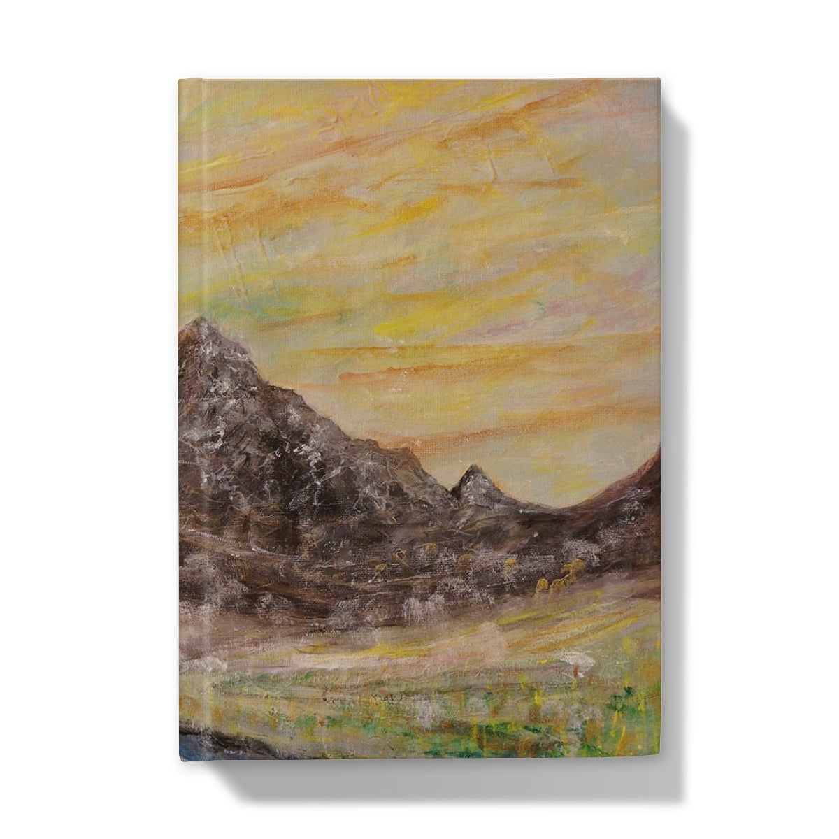 Glen Rosa Arran hardback journal with impressionistic mountain landscape