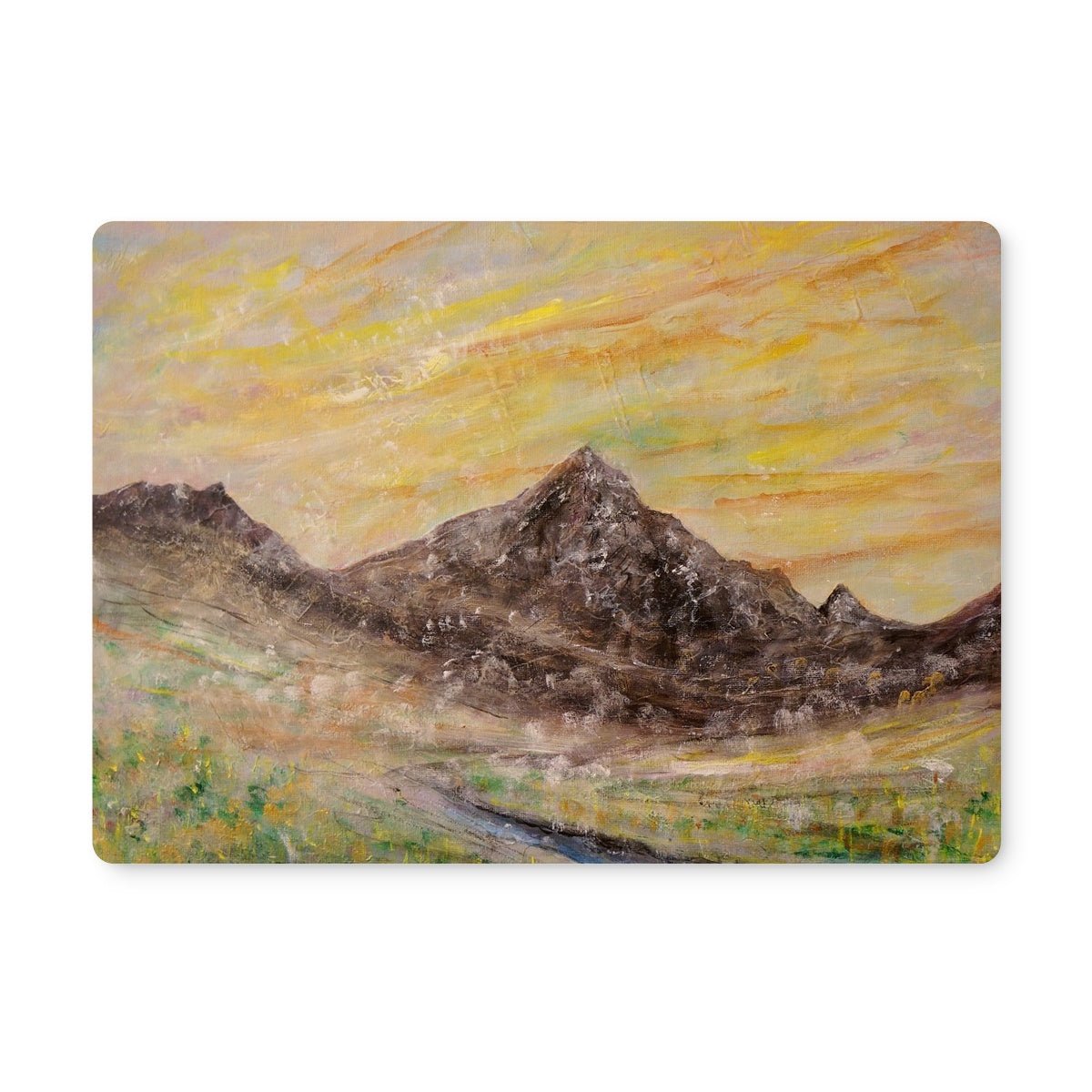 Glen Rosa Mist Arran Art Gifts Placemat-Placemats-Arran Art Gallery-Single Placemat-Paintings, Prints, Homeware, Art Gifts From Scotland By Scottish Artist Kevin Hunter
