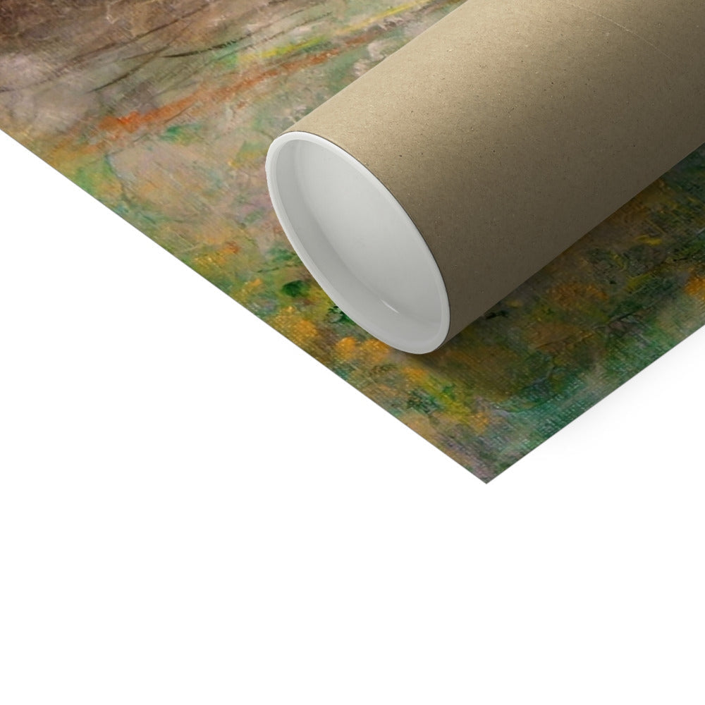 Rolled Glen Rosa Mist Artist Proof Collector Print displayed for art collection or framing