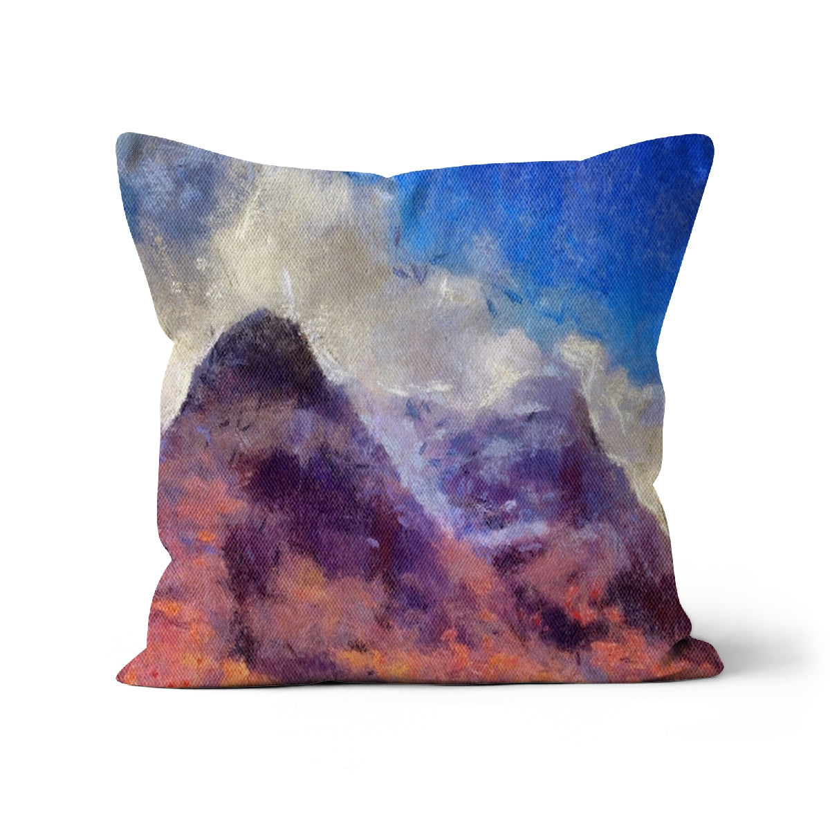 Glencoe Art Gifts Cushion-Cushions-Glencoe Art Gallery-Faux Suede-22"x22"-Paintings, Prints, Homeware, Art Gifts From Scotland By Scottish Artist Kevin Hunter