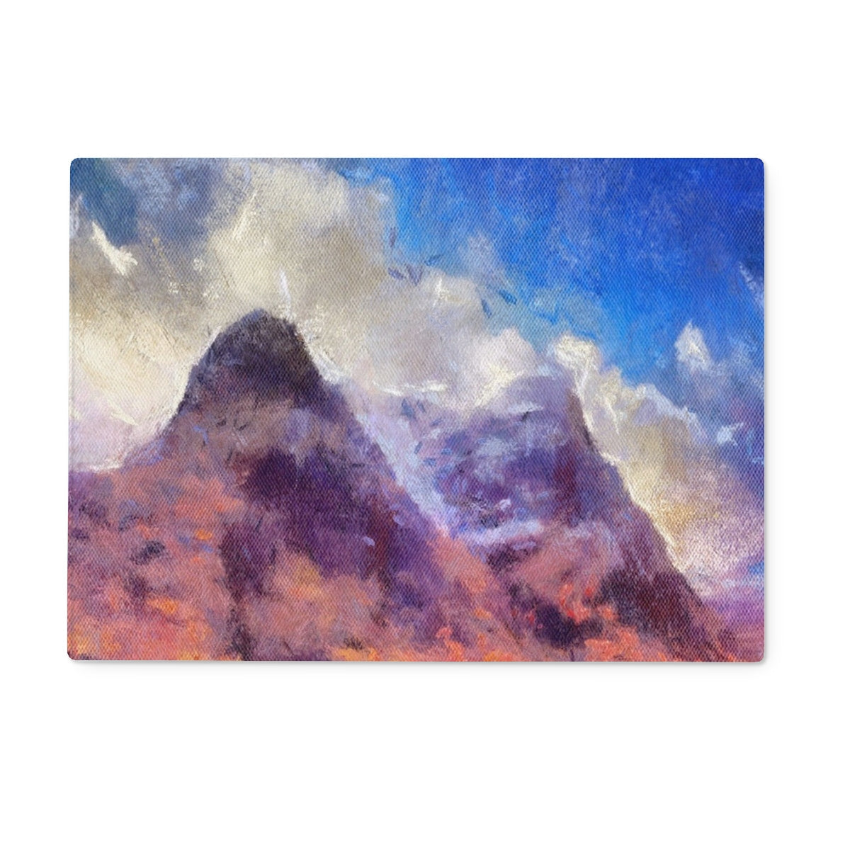 Glencoe Art Gifts Glass Chopping Board | Glencoe Art Gallery | Paintings, Prints, Homeware and Art Gifts From Scotland By Scottish Artist Kevin Hunter