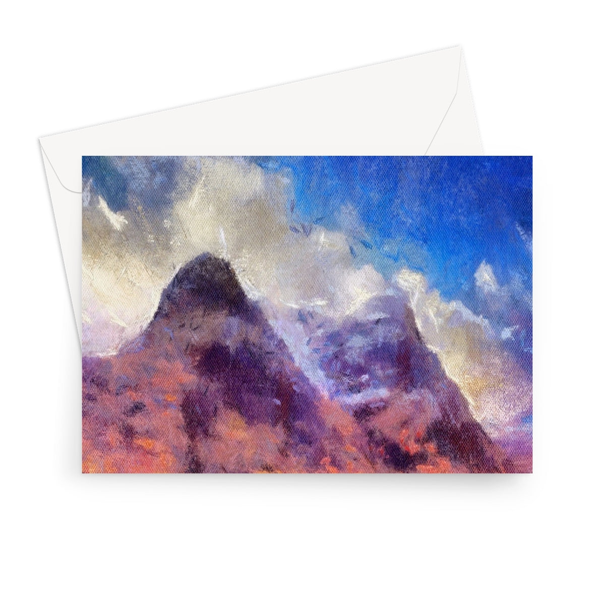 Glencoe Art Gifts Greeting Card-Greetings Cards-Glencoe Art Gallery-7"x5"-1 Card-Paintings, Prints, Homeware, Art Gifts From Scotland By Scottish Artist Kevin Hunter