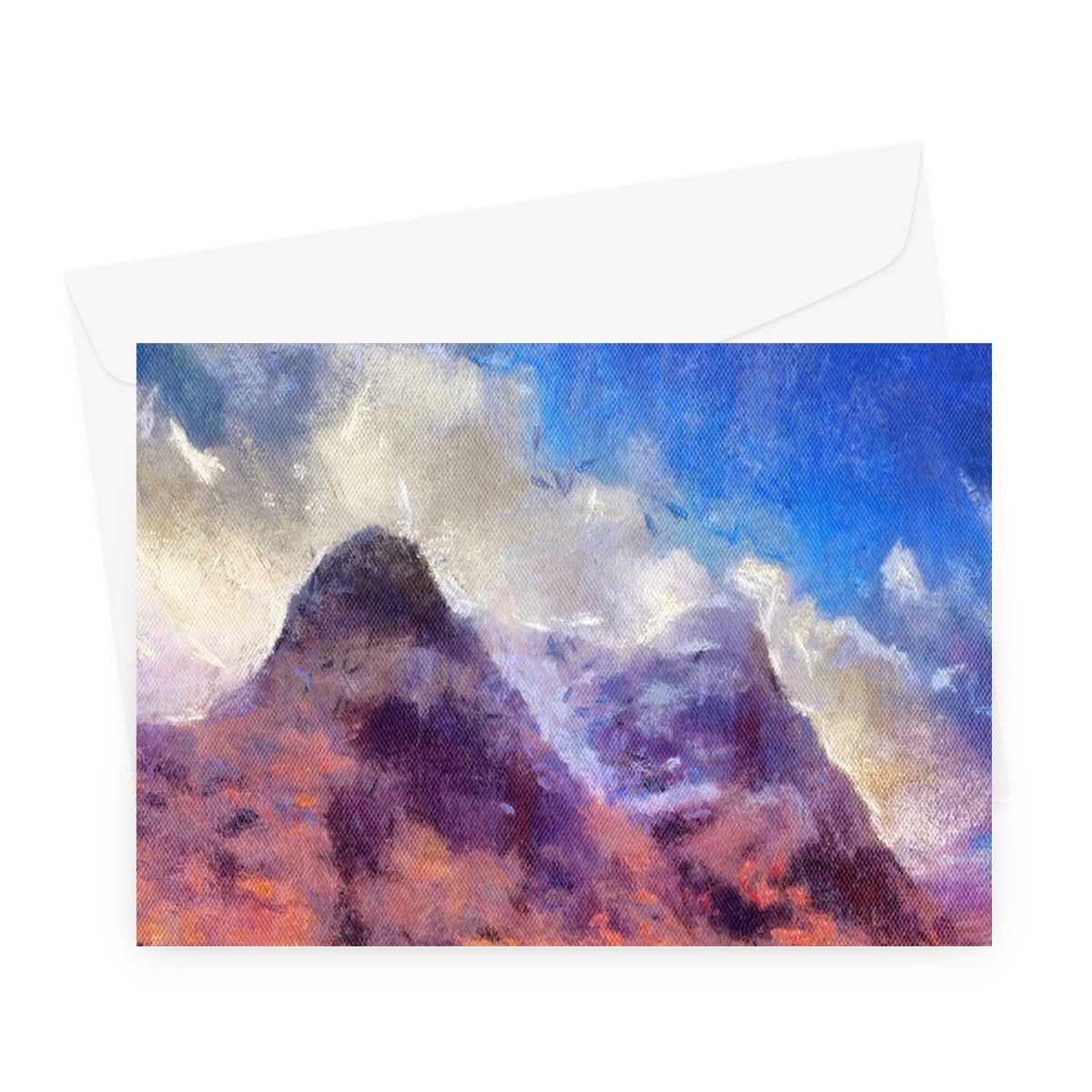 Glencoe Art Gifts Greeting Card-Greetings Cards-Glencoe Art Gallery-A5 Landscape-10 Cards-Paintings, Prints, Homeware, Art Gifts From Scotland By Scottish Artist Kevin Hunter