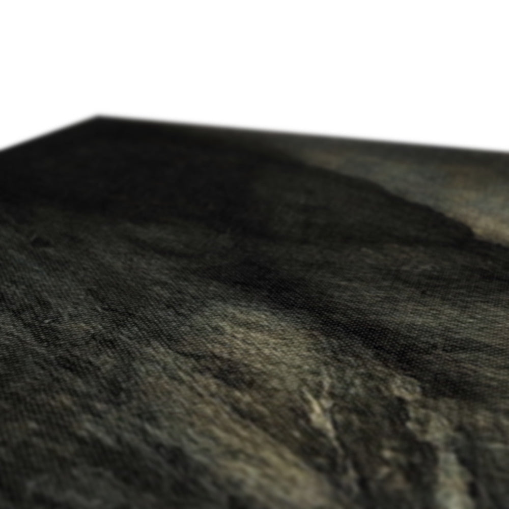 Dark gray textured stone coaster with natural pattern on Glencoe Cottage Moonlight Canvas