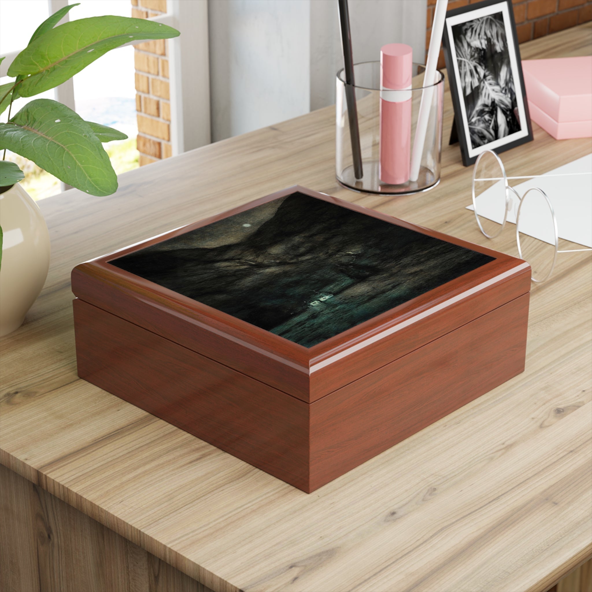 Glencoe Cottage Moonlight | Jewellery Box | Scotland - Art Gallery - Free Shipping Worldwide