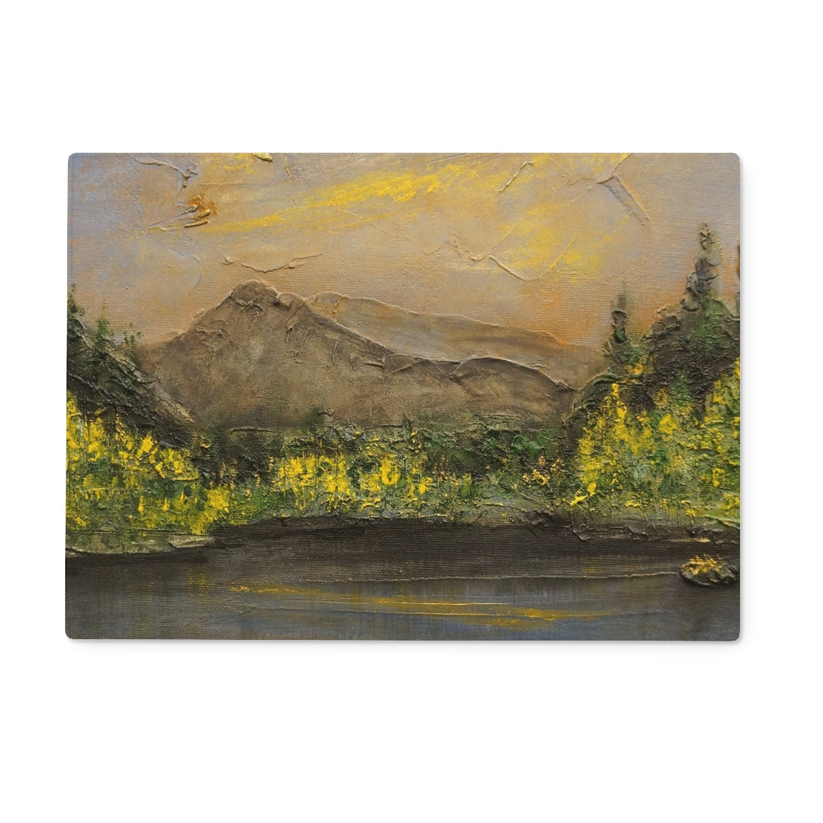 The Glencoe Lochan Glass Chopping Board - Lochs & Mountains Art Gallery Scotland - Free Shipping Worldwide