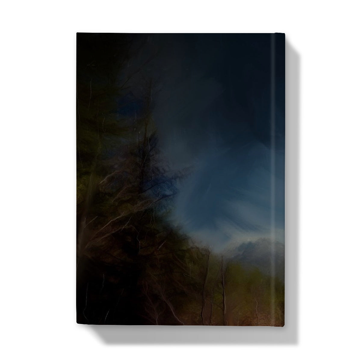 Glencoe Lochan Moonlight Art Gifts Hardback Journal-Journals & Notebooks-Glencoe Art Gallery-Paintings, Prints, Homeware, Art Gifts From Scotland By Scottish Artist Kevin Hunter