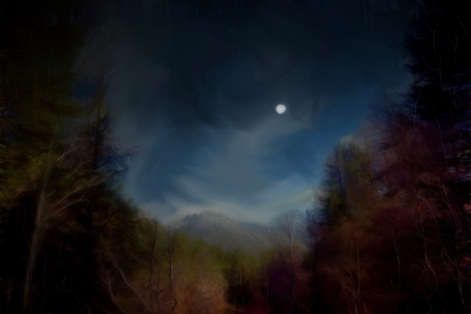 Glencoe Lochan Moonlight