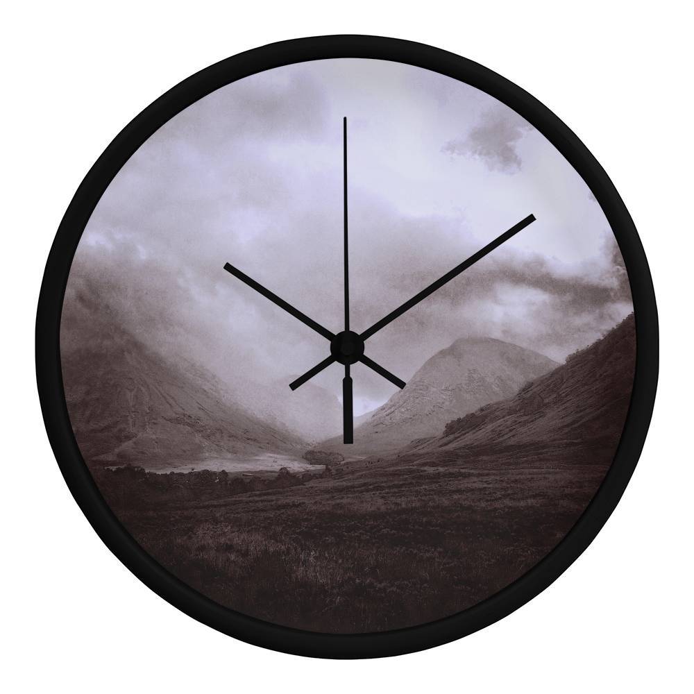 Glencoe Mist | Wall Art Clock | Scotland