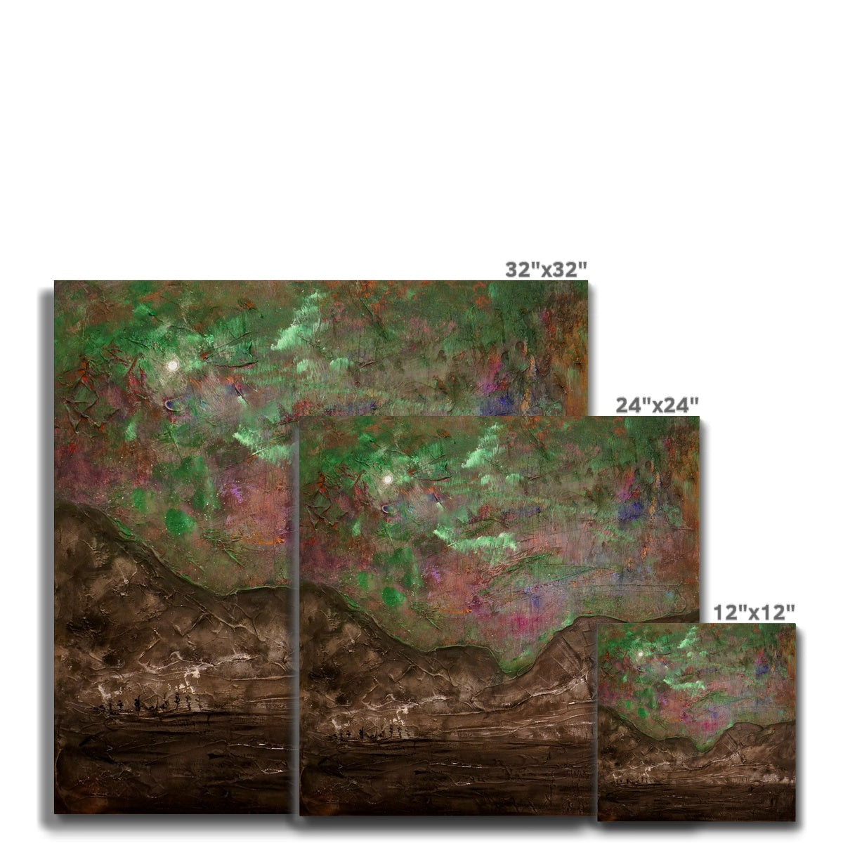 Glencoe Northern Sky 32x32 inch abstract canvas print